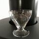 Set of 11 glasses with engraved glass stems 40-50s