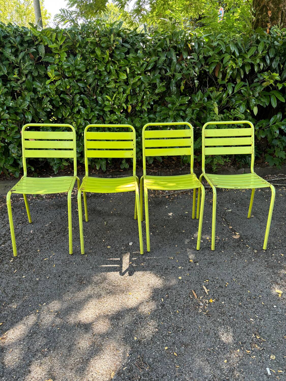 Metal chairs
