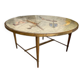 Italian marble painted with pistols and daggers from the NATO