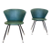 Set of Spanish Iron and Green Skai Club Chairs, 1960s