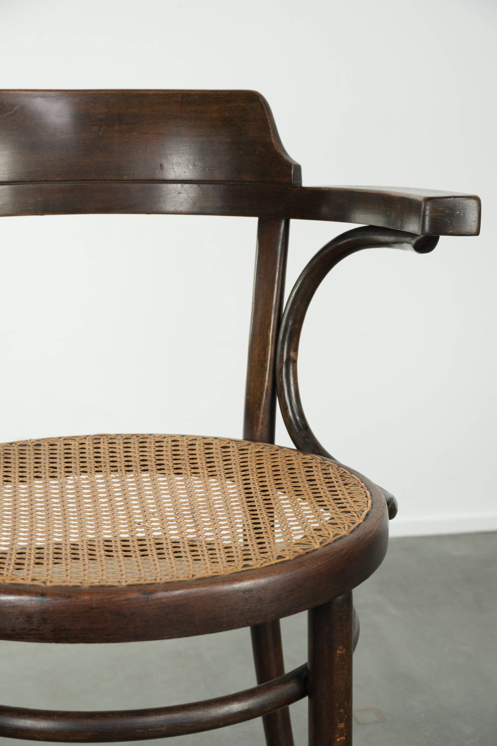 Original Cosmos vintage webbing chair in Thonet style from the 20th century