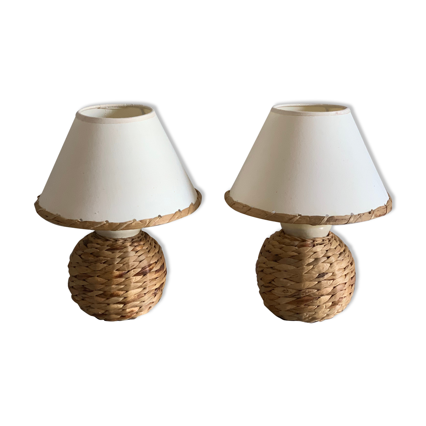 Pair of bedside lamps