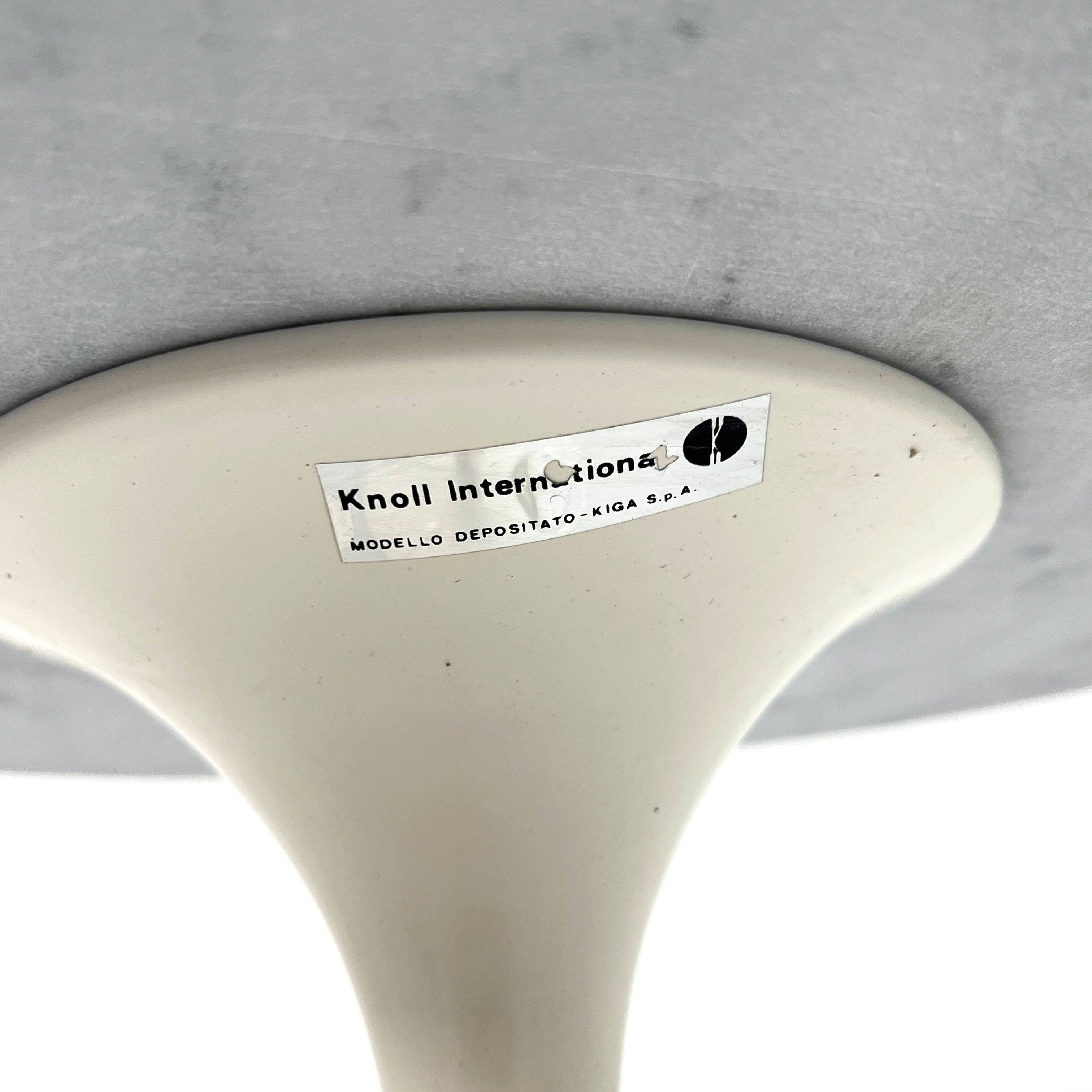 Table d'appoint en marbre Tulip par Eero Saarinen pour Knoll, 1970