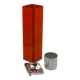 Cendrier sur pied design Giulia Veronesi Ecolight orange Italie années 70