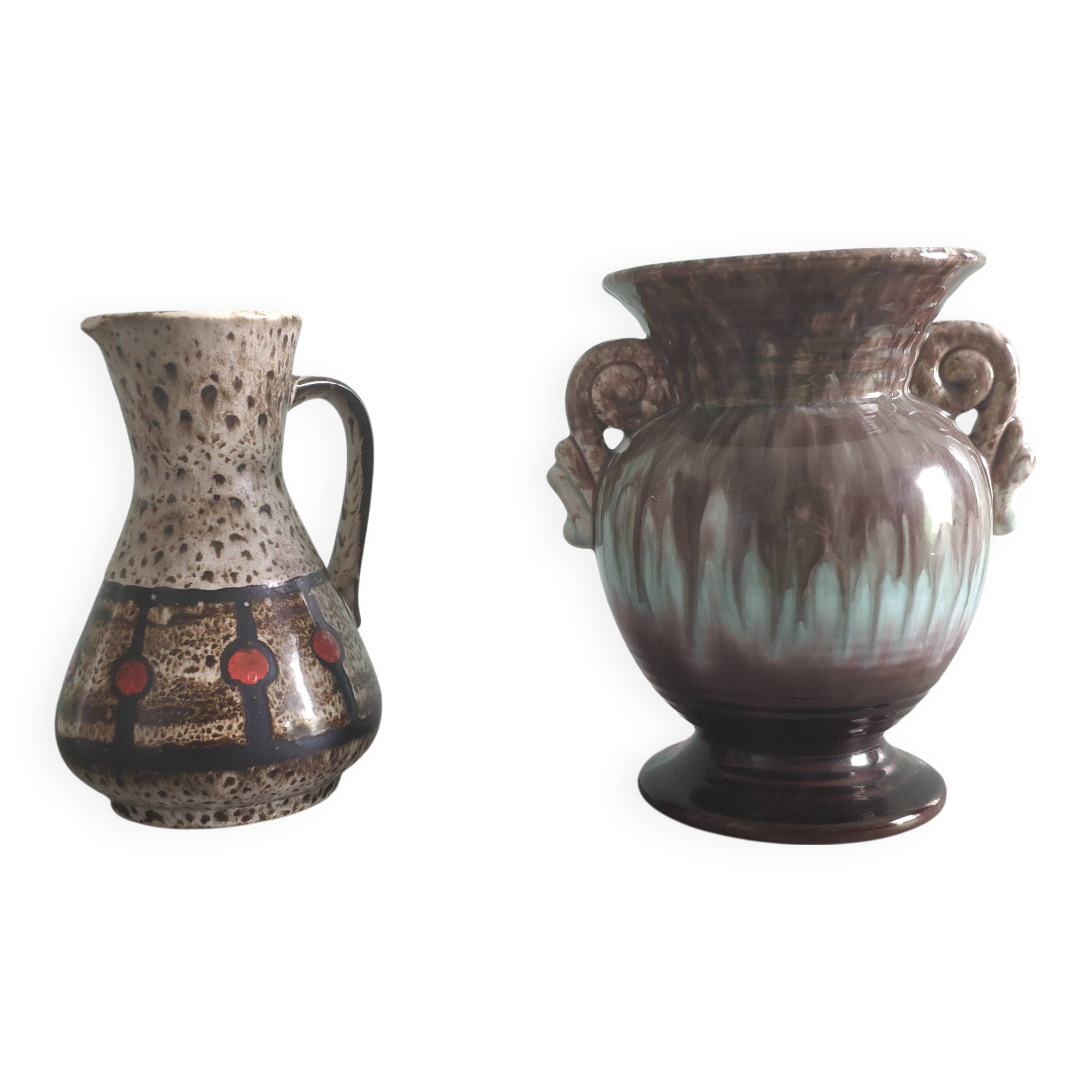Paire de vases West Germany vintage – Modèles 10-18 et 218-18