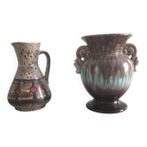 Paire de vases West Germany vintage – Modèles 10-18 et 218-18
