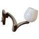 Pair of Murano Glass Wall Lamps from the 1950s with Adjustable Support
