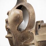 Brutalist wall lamp by Matt Camps for Loré Ceramics, the Netherlands, 1960s