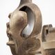Brutalist wall lamp by Matt Camps for Loré Ceramics, the Netherlands, 1960s