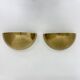 Mid-century pair of brass wall light sconces, 1970s