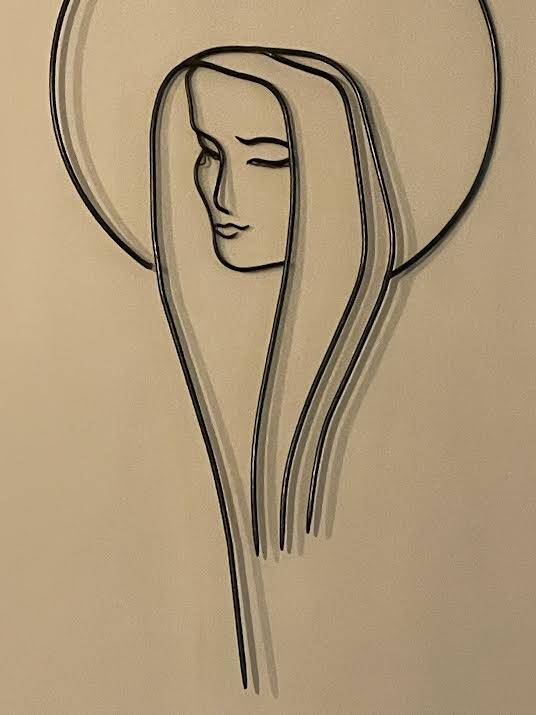 Wrought iron wall decoration