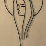 Wrought iron wall decoration