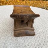 Ashanti stool, West African, carved from solid wood