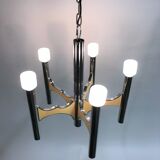 Maison Sciolari chrome chandelier, 1970