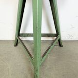 Tabouret d'Atelier Industriel Vert, 1960s