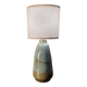 Glazed turquoise green ceramic lamp 48x20 1970