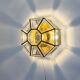 Mid-Century Minimalist Flush Mount/Ceiling Lamp in Glass and Iron from Limburg, Germany, 1960s
