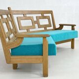 Curved sofa Guillerme and Chambron for Vos Maison, 1960s