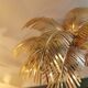 Solid brass palm tree lamp