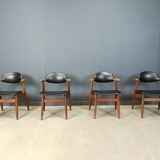 Vintage Cowhorn Dining Chairs by Tijsseling Meubelfabriek, Hulmefa, 1960s,