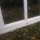 Glass window h146xl227 in arched oak