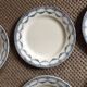 Series of 9 plates Terre de fer