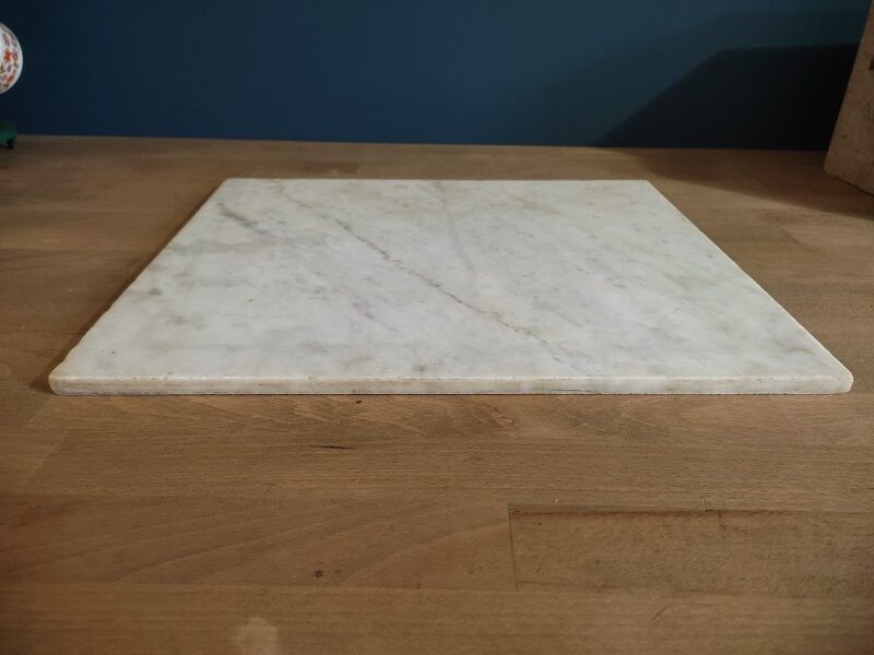 Cutting board knead marble plate White dp 0322012 old vintage