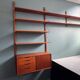 Vintage Scandinavian teak modular wall unit "Veggen De Luxe", Norway