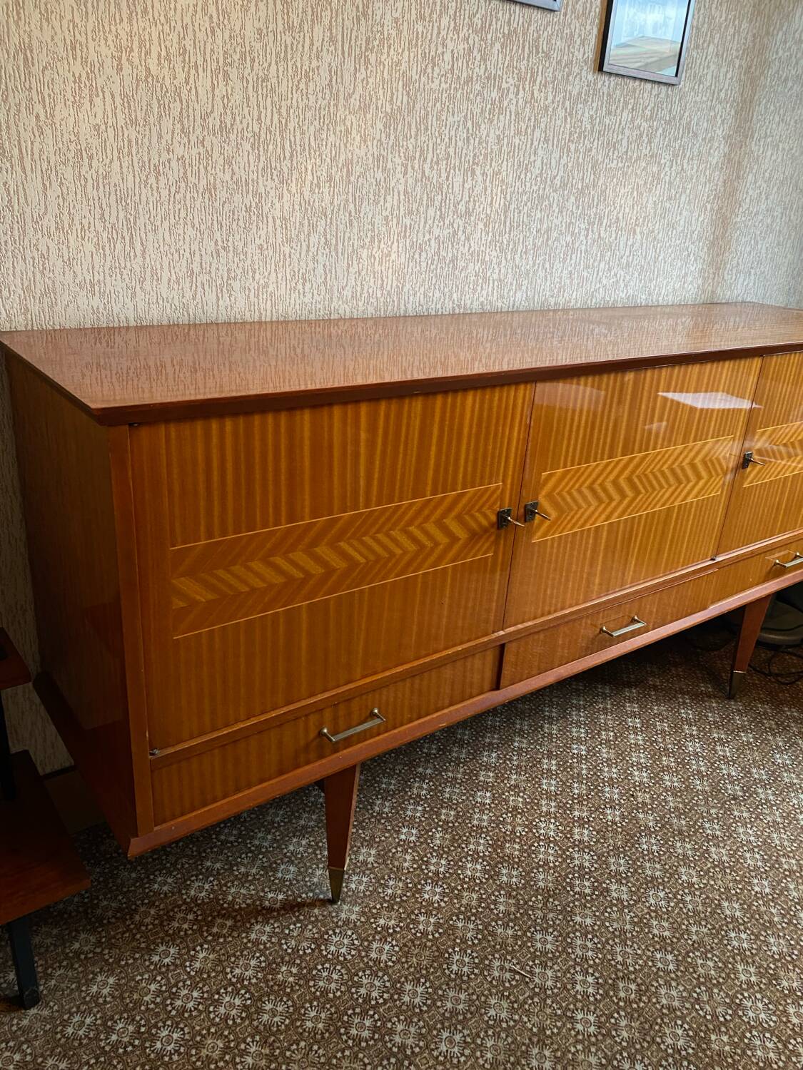 Varnished sideboard