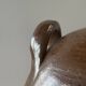 Large round stoneware jar