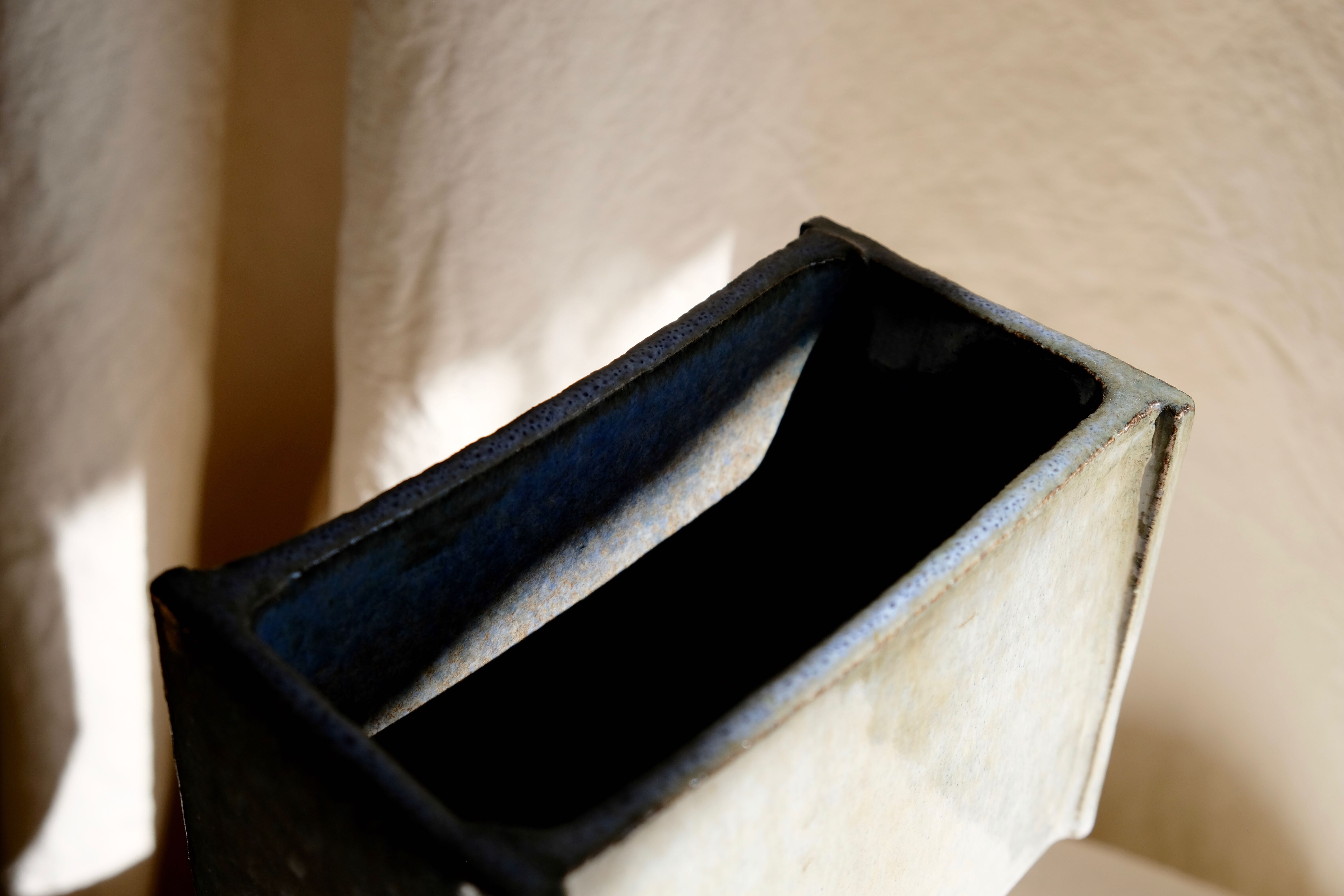 Japanese vase hanaire ikebana freeform mid century