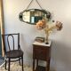 Walnut bedside table
