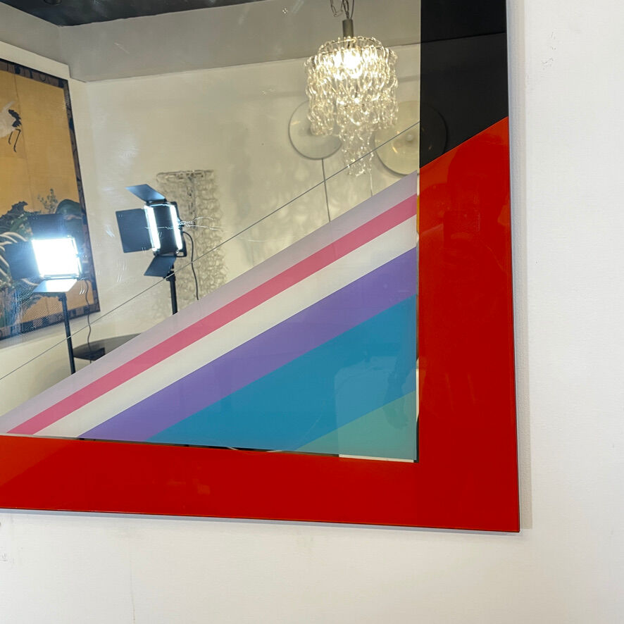 Glass mirror by Eugenio Carmi for Acerbis International