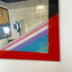 Glass mirror by Eugenio Carmi for Acerbis International