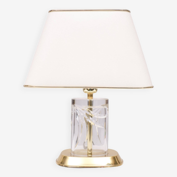 Lampe de table en cristal de Bohême