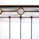 Iron and brass headboard