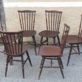 Series of 6 baumann chairs “tacoma model”