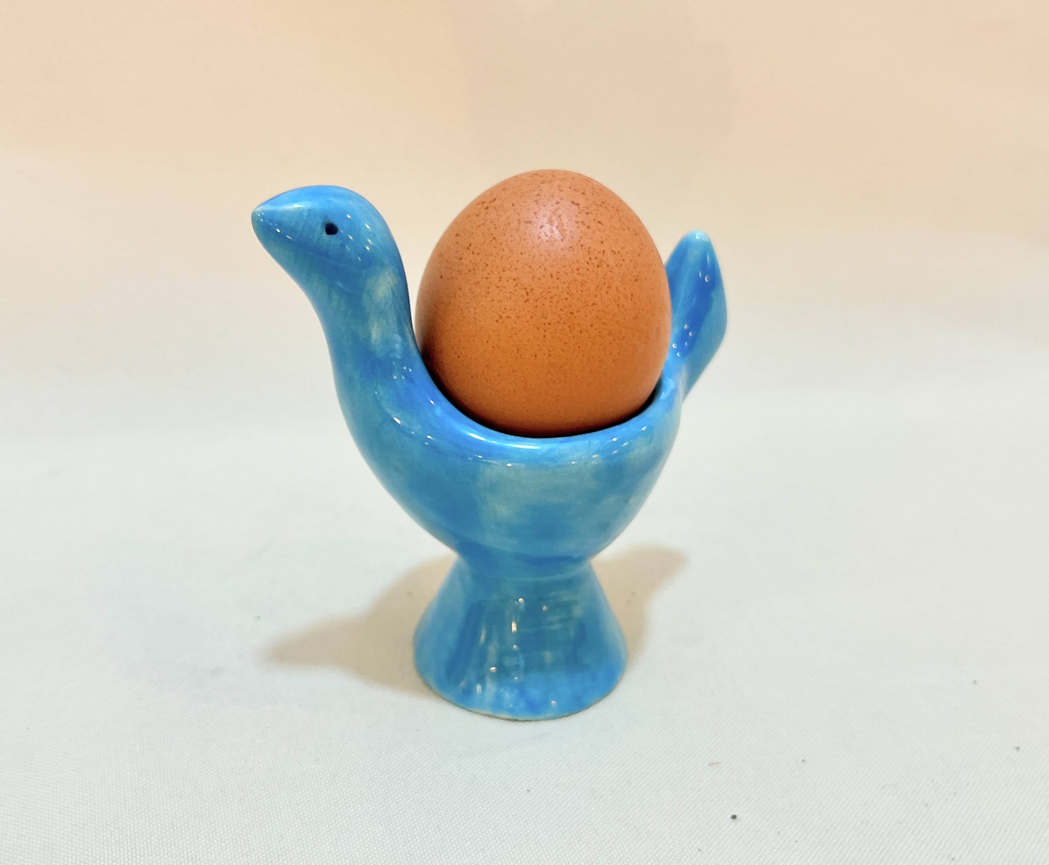 Egg cup hen from Lilette Valentin ceramic Vallauris vintage 1950 lili bird