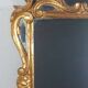 Antique mirror with carved wooden frame and original gilding, 53x37 cm, SD207.
