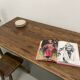 Farmhouse table with spindle legs in solid beech and ash