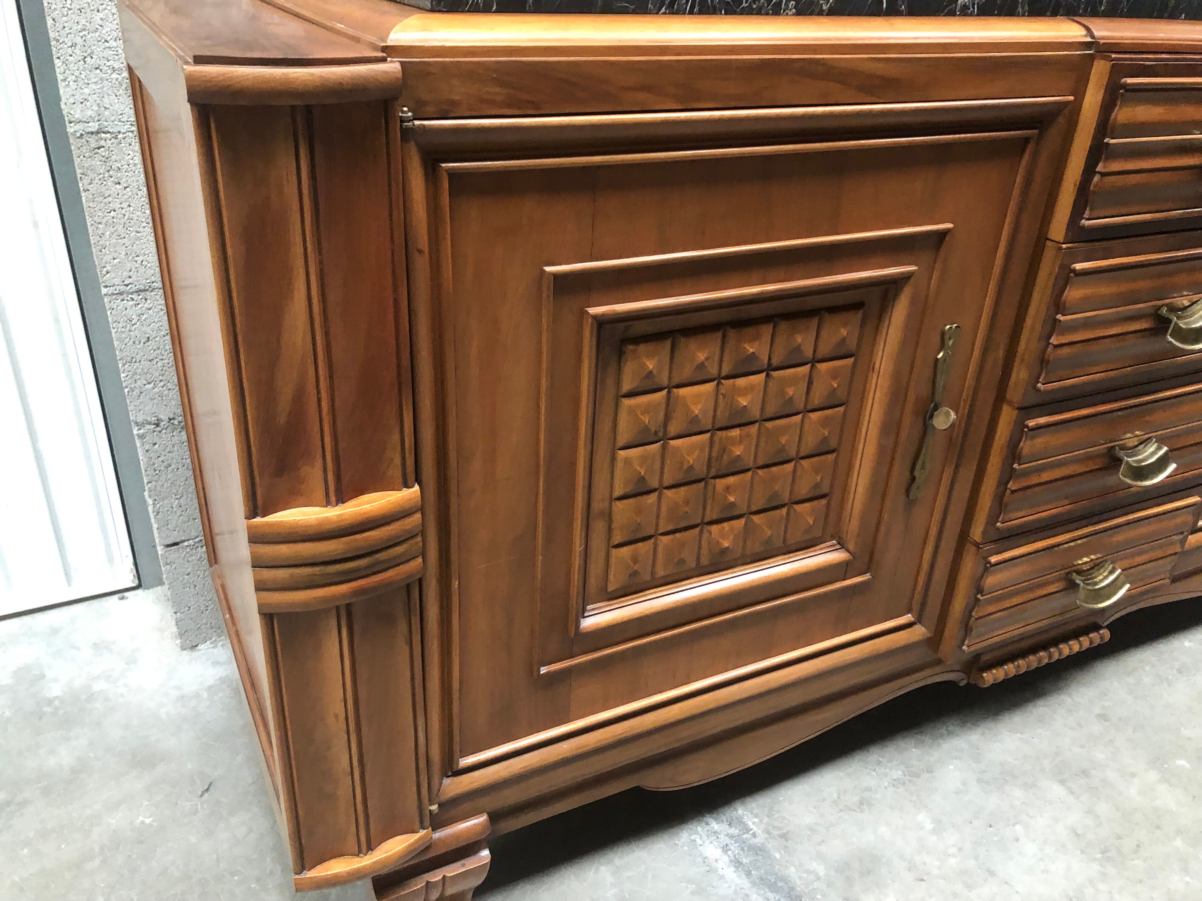 Vintage brutalist style sideboard 1950