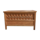 Coffre à jouet en bois et rotin