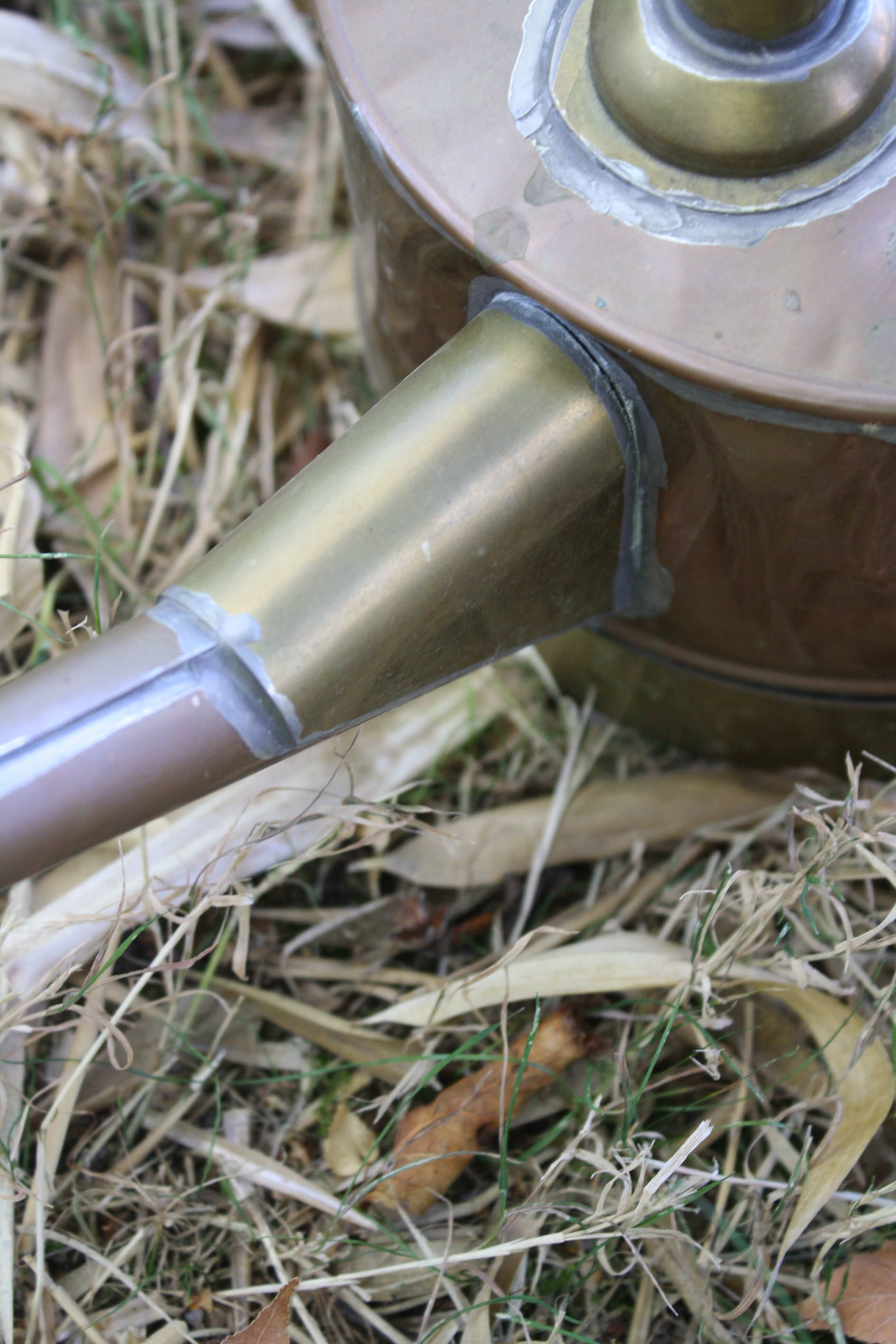 Vintage copper watering can