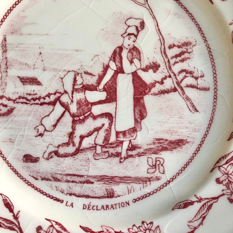 Plates 70's Gien for YR