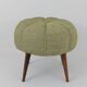 Up to Six Charming Zigzag Midcentury Stools, Pouf, Ottoman, Footstools, 1950s