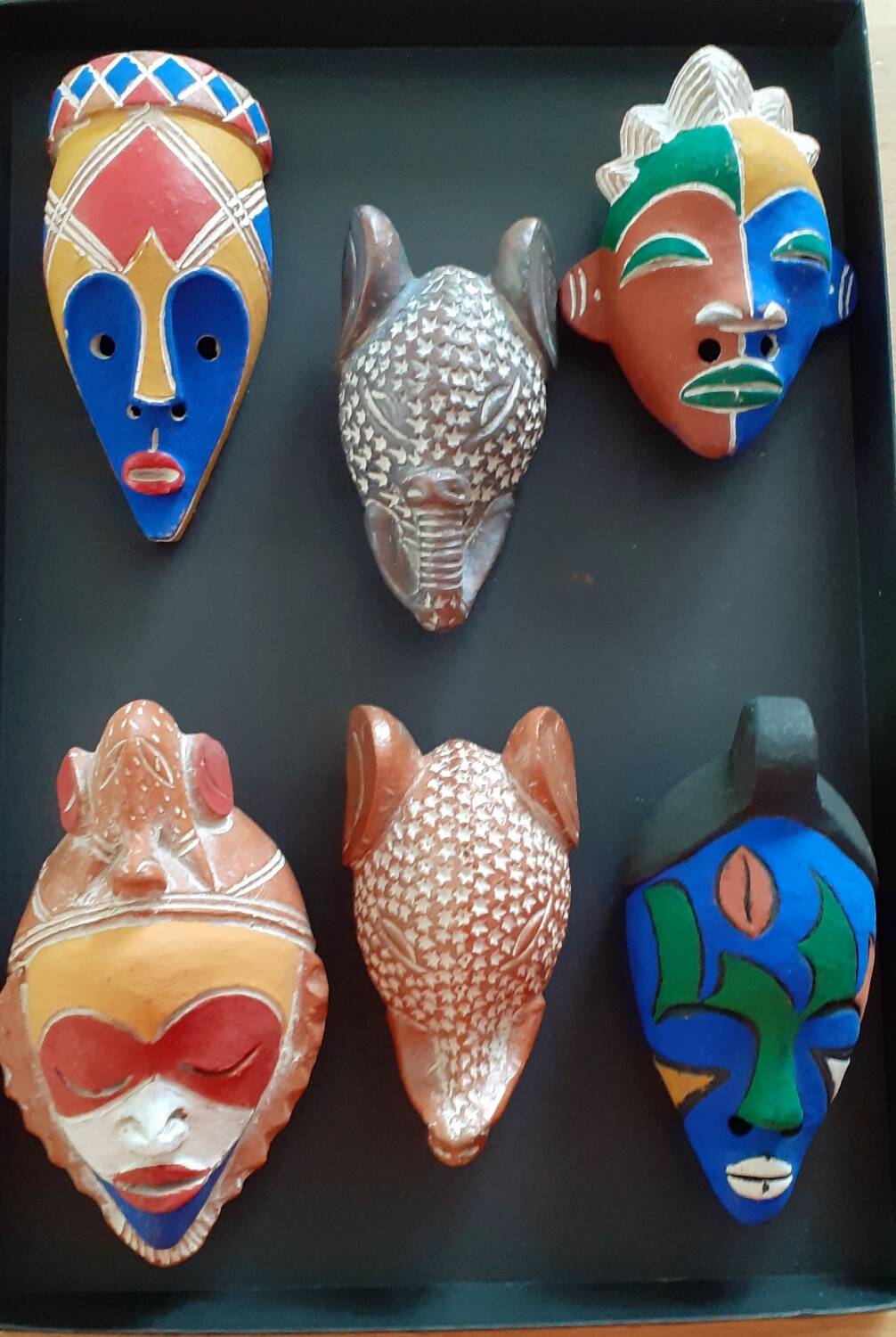 Set of African masks