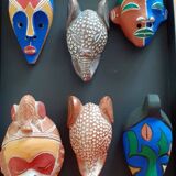 Set of African masks