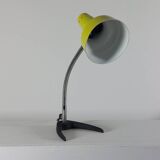 Yellow-green metal table lamp, 1950s.