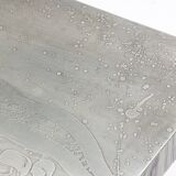 Table Basse Gravée en Aluminium par Marc D'haenens, Belgique, 1970s
