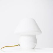 Set of 2 Mushroom Table Lamps by Venini for Mazzega, Italy, 1960s